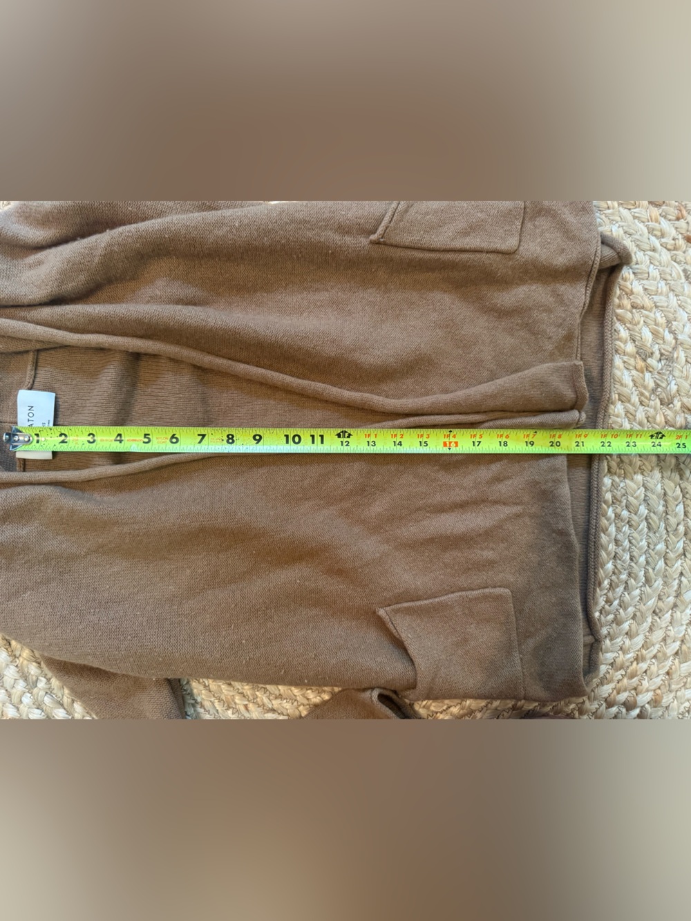 Babaton Aritzia Camel Brown Open Front Knit Cardigan XXS - Picture 7 of 7
